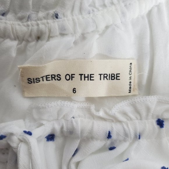 Sisters Of The Tribe Petite Button Front Mini Dress in Polka Dot - Picture 6 of 13